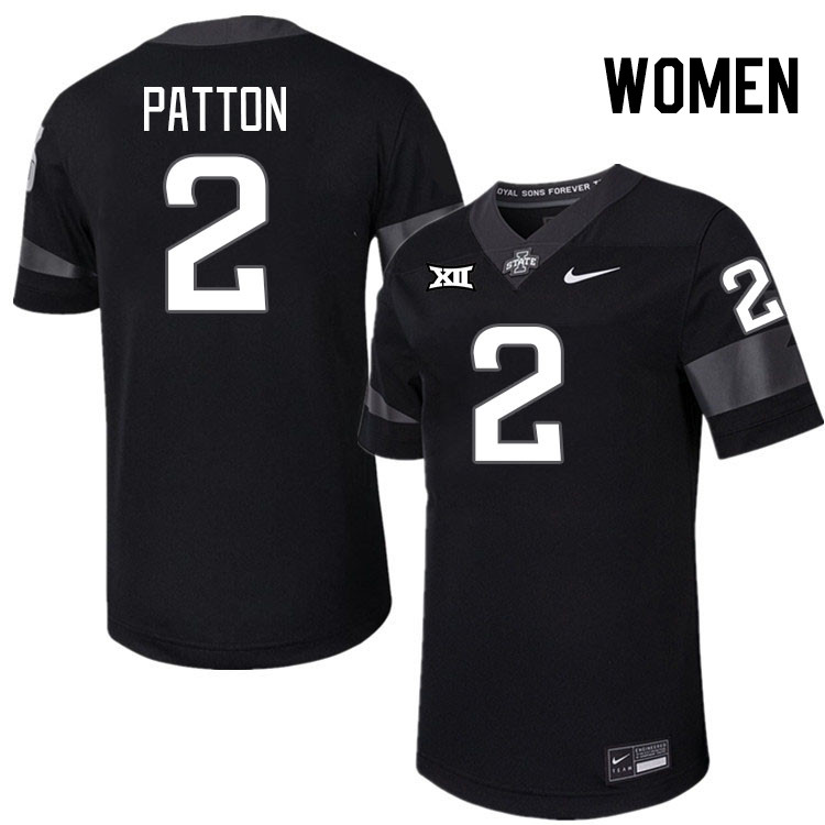 Women #2 Jamison Patton Iowa State Cyclones College Football Jerseys Stitched-Black